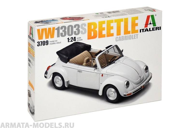 3709ИТ   Автомобиль VW BEETLE CABRIO JP 17OV00 Italeri
