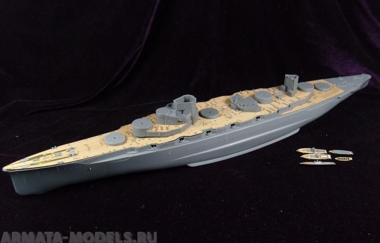 AW10041 Деревянная палуба для IJN Yamashiro