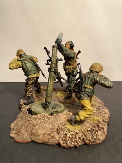 5029ТБ ВИМ, 120-мм миномет с расчетом, 1/35, Три Богатыря