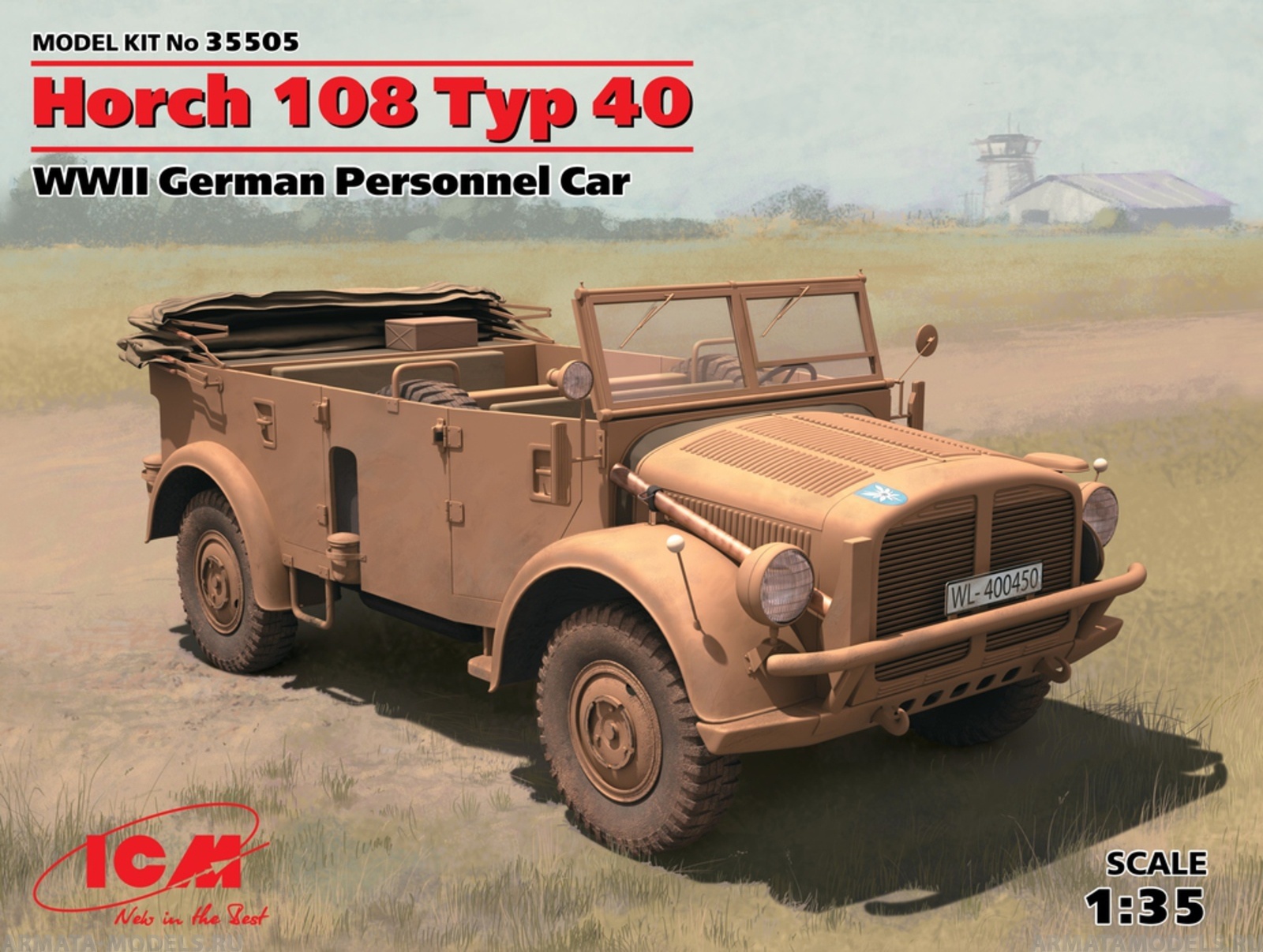 35505 Horch 108 Typ 40, Германский армейский автомобиль ICM