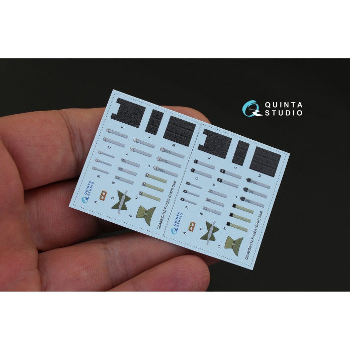 QD48112 1/48 3D Декаль интерьера кабины F-15I (для модели GWH) Quinta Studio