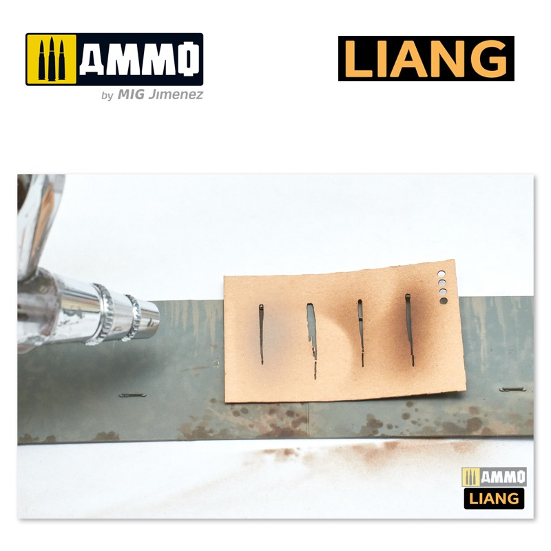 LIANG-0002 Набор трафаретов Streaking & Wet Effects Airbrush Stencils