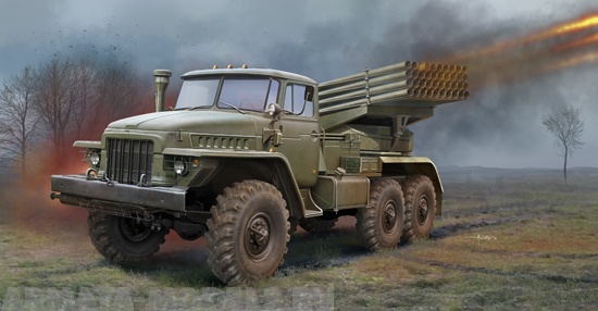 01028 Пусковая установка БМ-21 Град Trumpeter