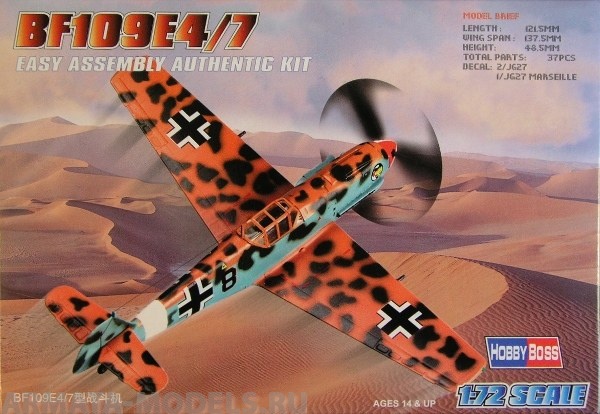 80254 Самолет BF109E4/7 Hobby Boss