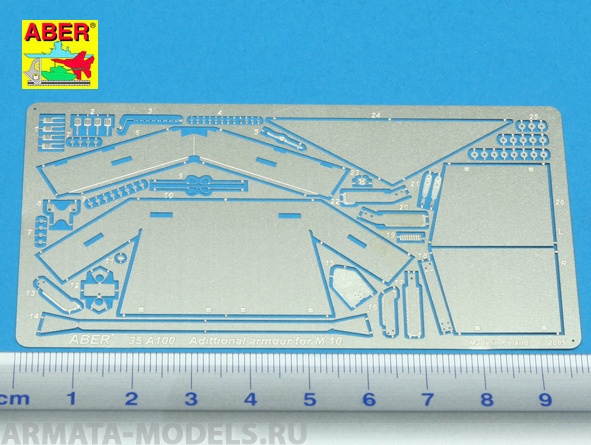 ABR-35-A100  Дополнения для  Additional armour for US Tank Destroyer M10 для  1/35