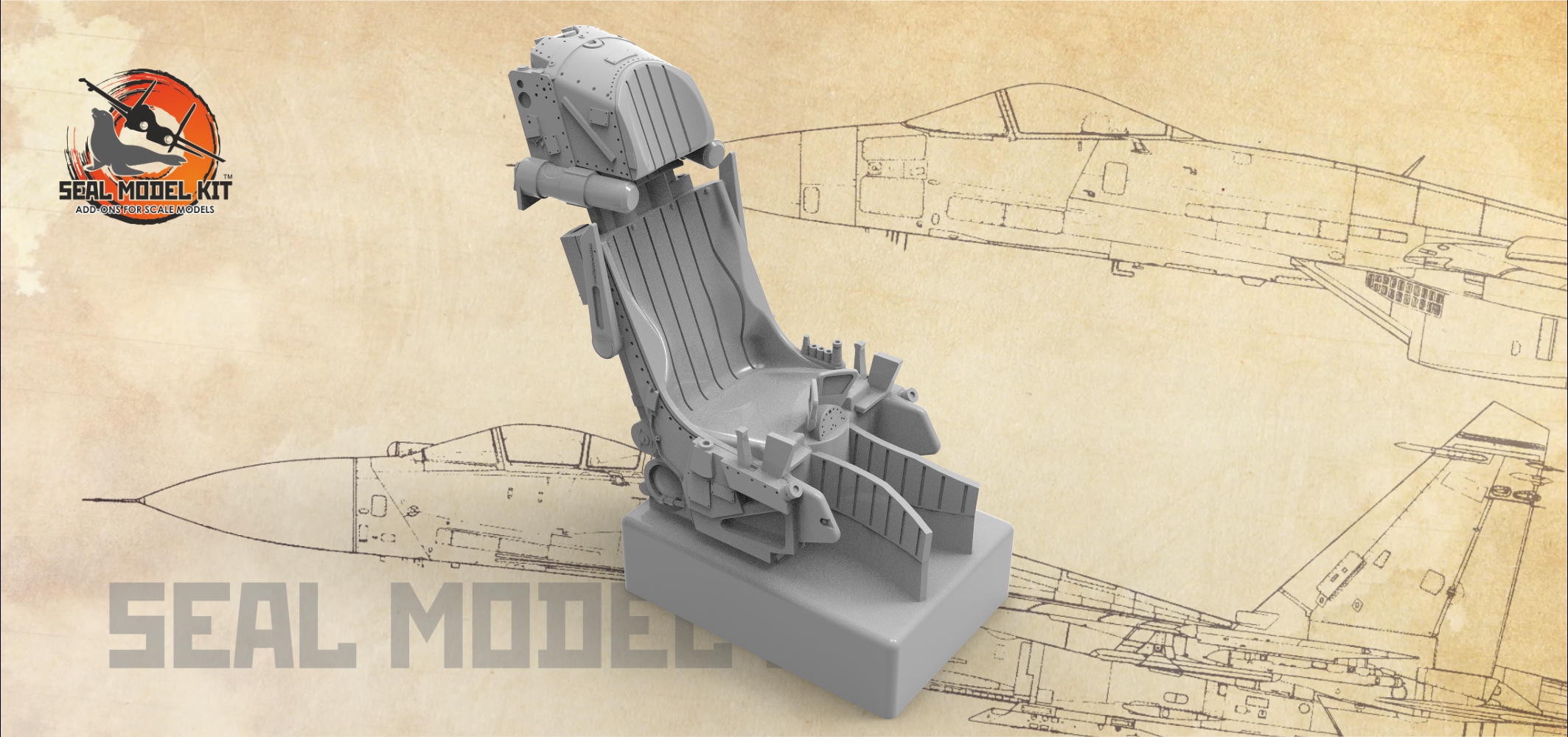 smk48026 Смоляное кресло + ремни Quinta Studio, 1/48 