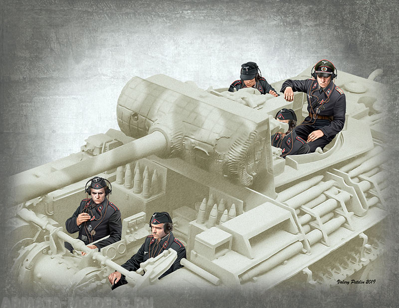 MB35201 Фигуры, Немецкие танкисты, 1944-1945 Master Box (MB)