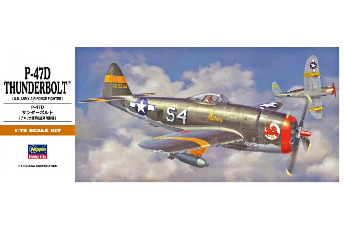 00138 Самолет P-47D THUNDERBOLT A6 Hasegawa