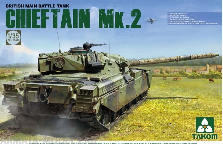 2040Т Британский основной танк Chieftain Mk.2 Takom