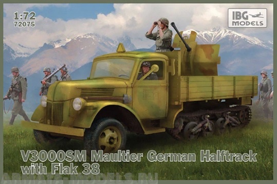 IBG72075 Грузовик V3000S/SS M Maultier with Flak38 IBG models