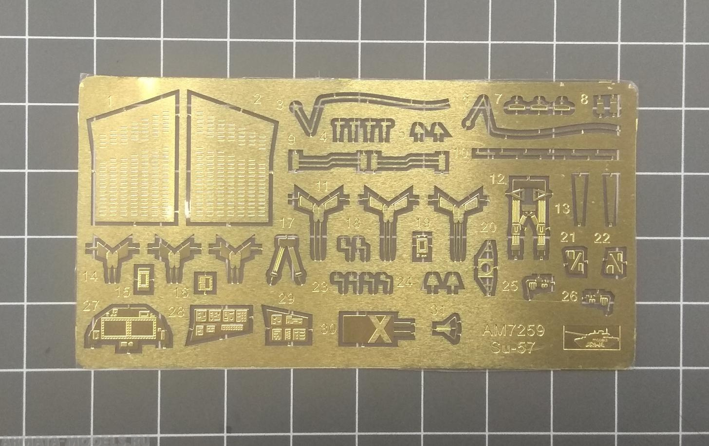 AM7259 Фототравление Су-57 для модели фирмы Звезда 7319