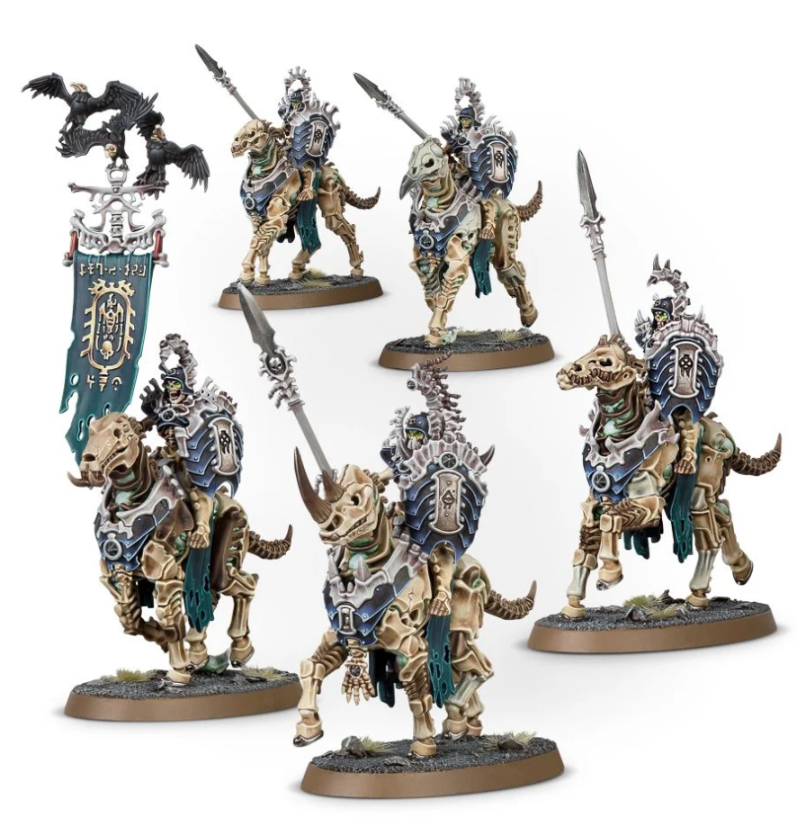 94-27 Набор Костяные Жнецы Оссиархи. Всадники Смерти Кавалос (Ossiarch Bonereapers Kavalos Deathriders)