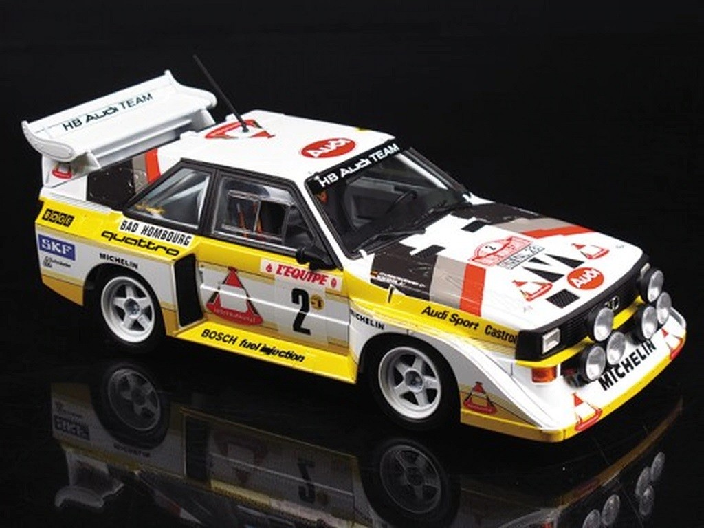 B24017 Audi Quattro S1 1985 Monte Carlo Rally Aoshima