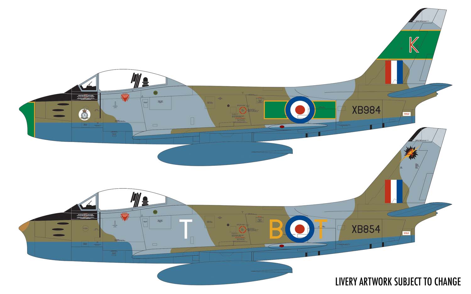 A08109 Сборная модель истребителя  Canadair Sabre F.4 Airfix