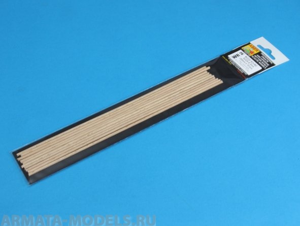 ABR-WR3  Дополнения для  Wood round rods ? 3mm length 250mm x 10 pcs. для