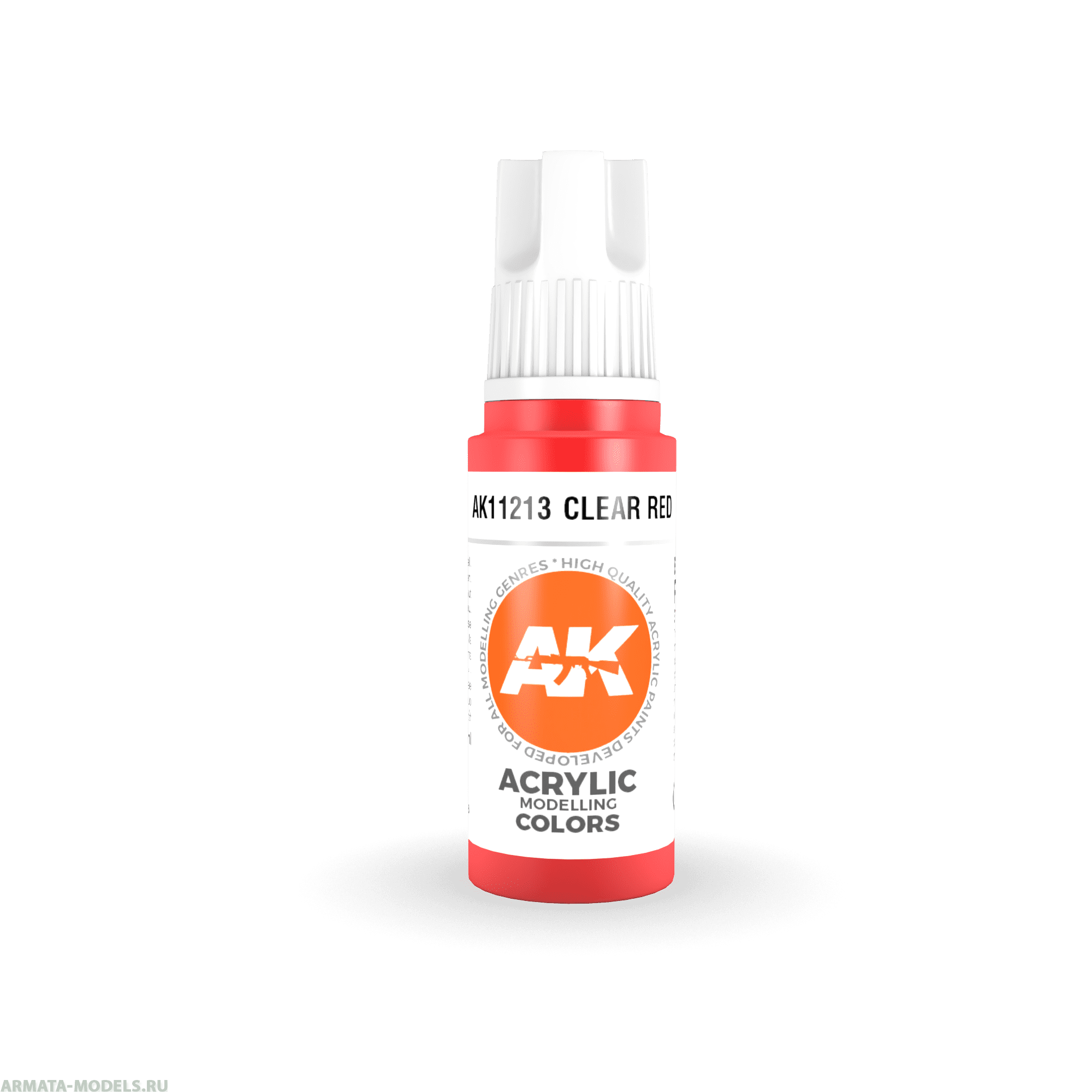 AK11213 Краска акриловая Clear Red 17ml