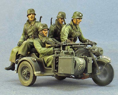 T-35137 Германский пехотинец на мотоцикле (Зима 1941-44) Tank