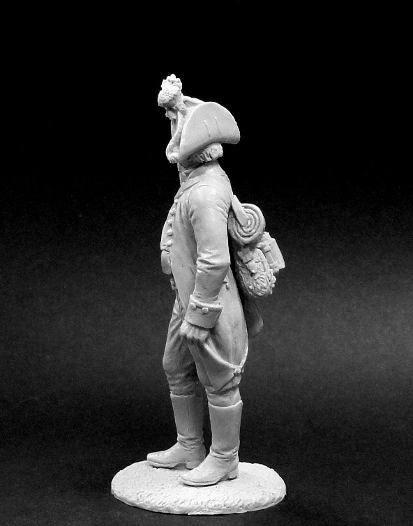 CHM-54220(М). Унтер-офицер егерских полков, Россия 1799 г. 54 мм. Материал - белый металл. Chronos Miniatures