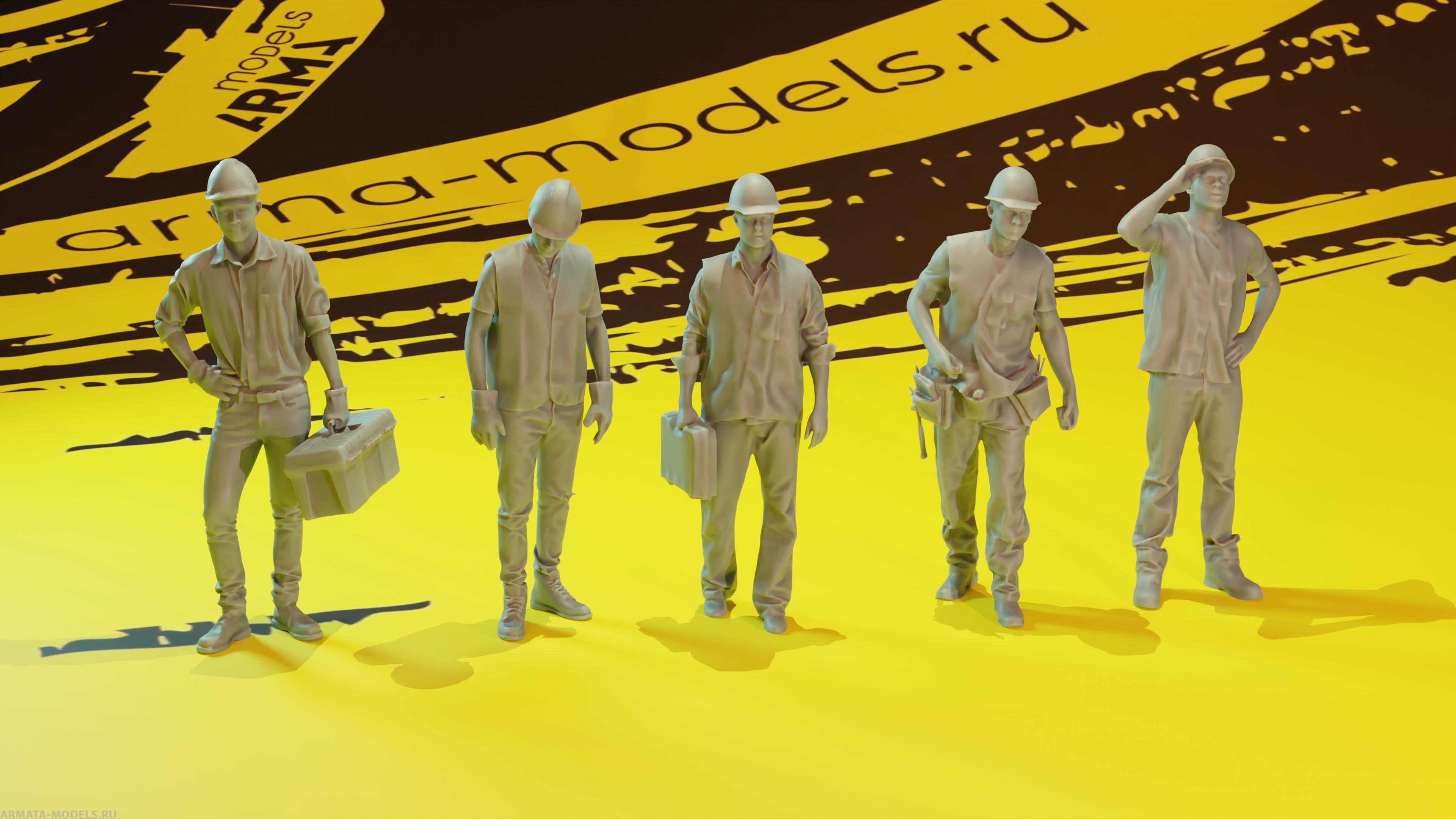 AM14444 Набор фигурок Neo «Техники» 5 шт (Не для свободной продажи)