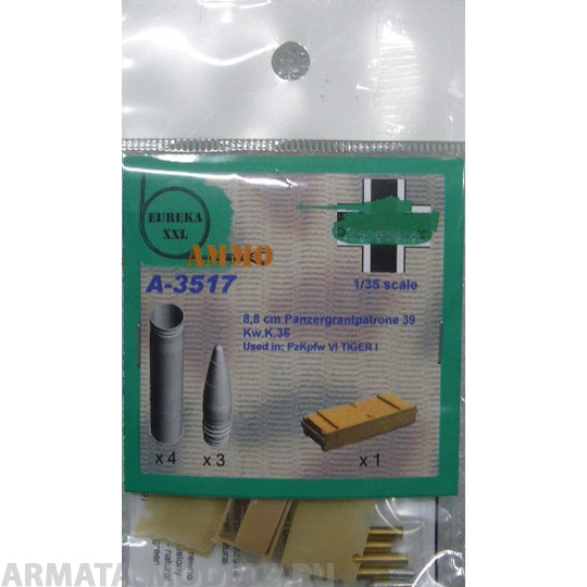 A-3517 Дополнения для моделей 3517 8,8 cm Pzgr.Patr.39 Kw.K.36