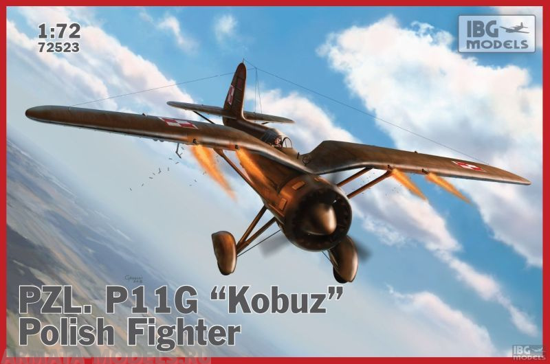 IBG72523 Самолёт PZL P.11g Kobuz - Polish Fighter Plane  (IBG models) 1/72 IBG models