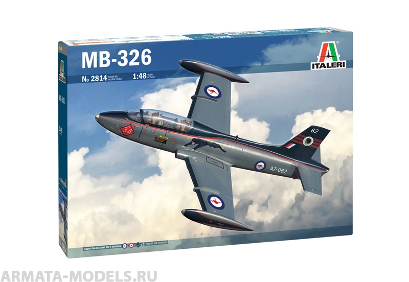 2814ИТ Самолет MB.326 (10013160/170621/0366752, ИТАЛИЯ ) Italeri