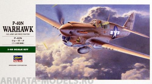 09088 Самолет P-40N Warhawk Hasegawa