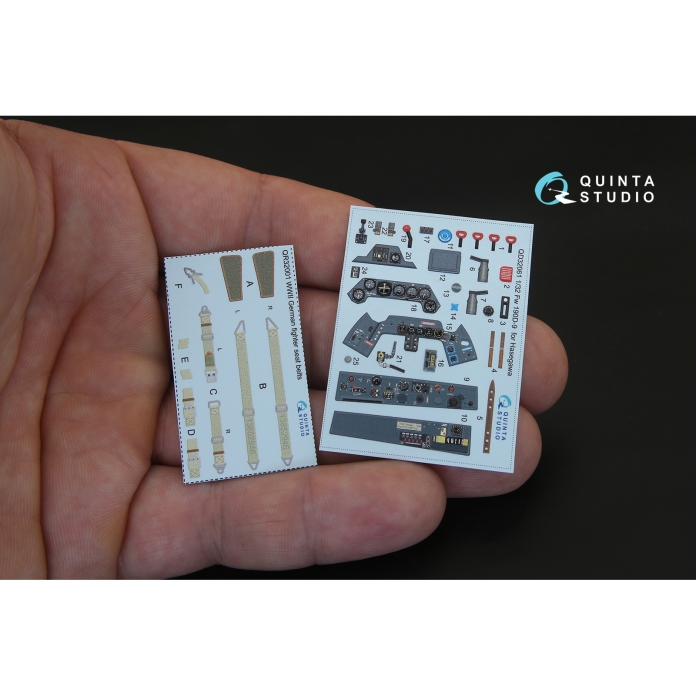 QD32061 3D Декаль интерьера кабины FW 190D-9 (для модели Hasegawa)