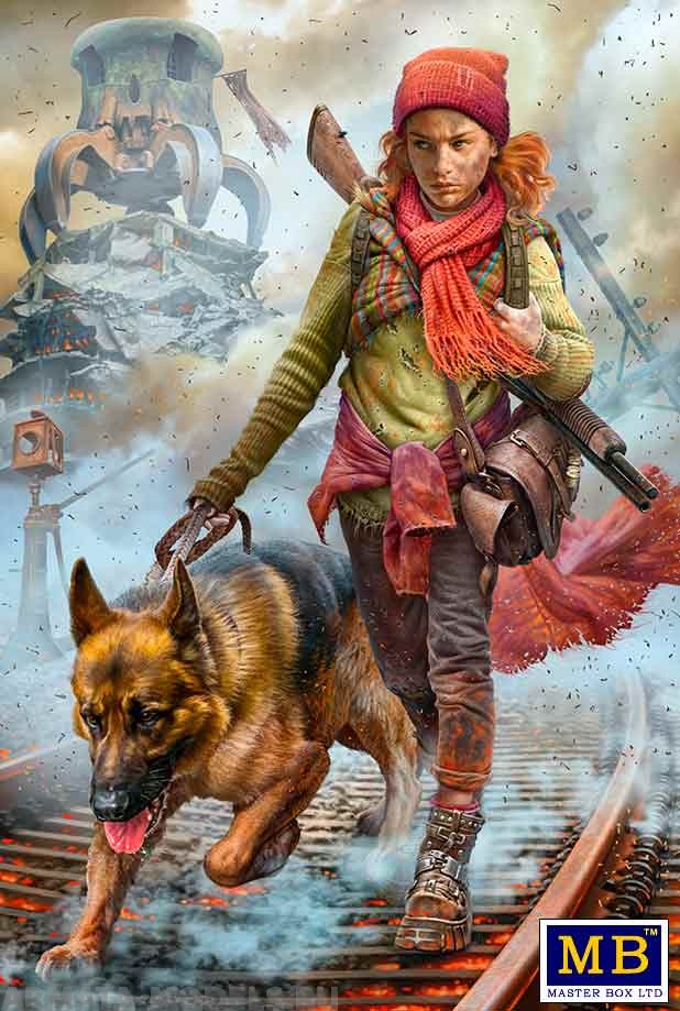 MB35215 Фигуры, Постапокалиптика. Битва в пустыне. Клан Черепа - Дальний Рейд. Набор №3. Где я? Заноза Master Box (MB)