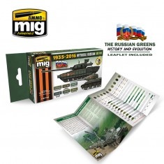 AMIG7160 Ammo Mig Набор акриловых красок MYTHICAL RUSSIAN GREEN COLORS 1935-2016