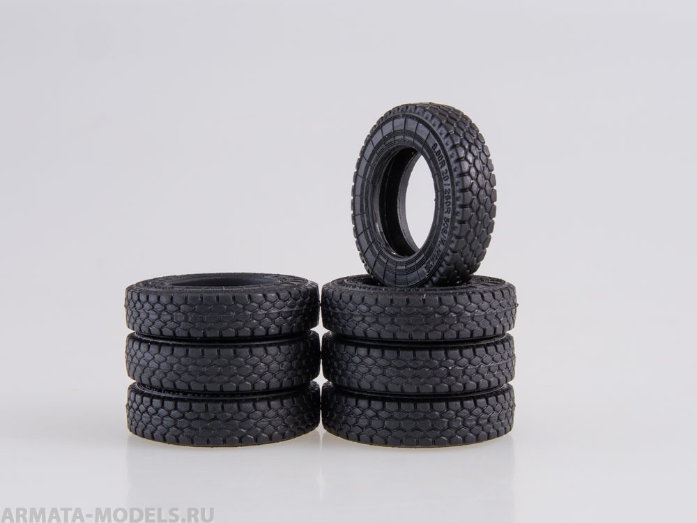 AVD343000907 Покрышки на ЗИЛ-130/КАМАЗ (И-Н142Б-1 9,00R20), (комплект: 7 шт.) AVD Models