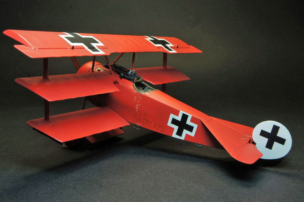 QS-002 Самолёт Fokker Dr. I Triplane Meng
