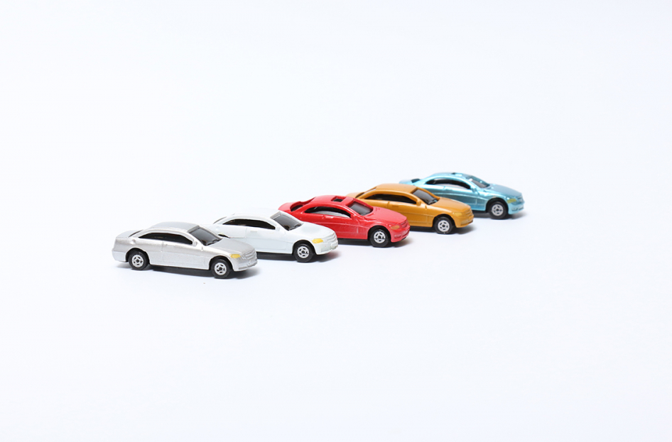 020AM003  Модели авто. М1:100. Цветные. Набор 5 шт.