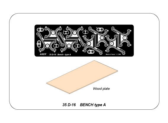 ABR-35-D-16  Дополнения для  Bench type A для  1/35