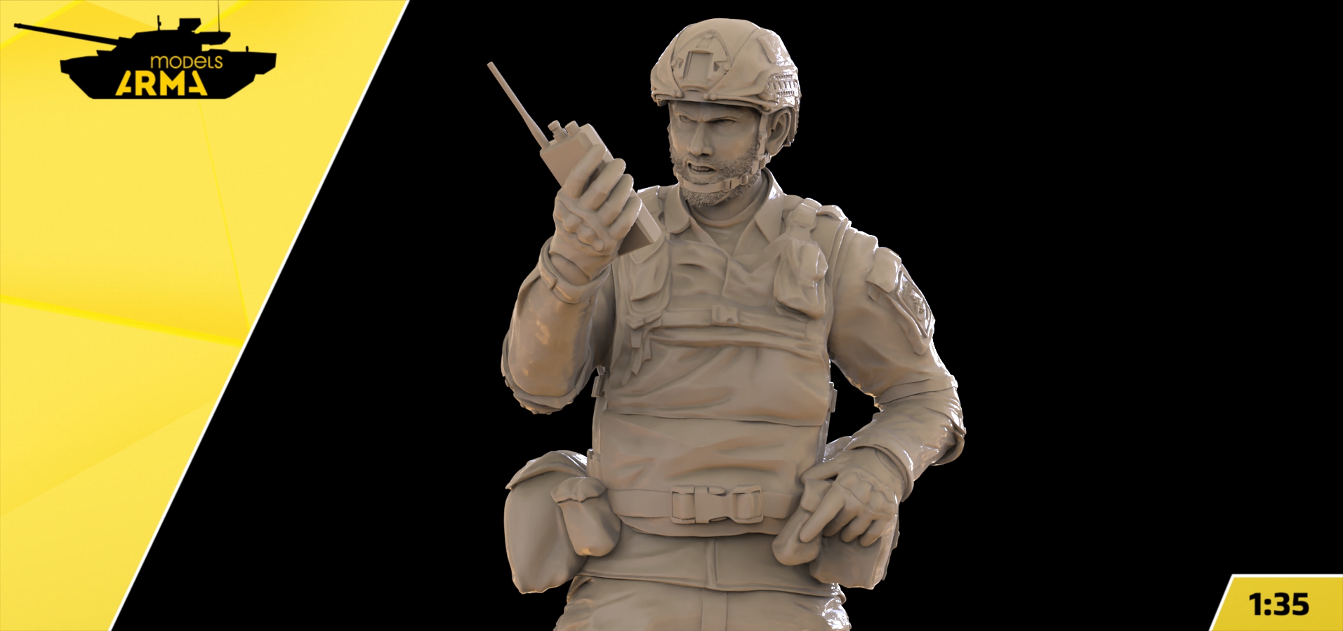 AM36009 Боец расчета 2С4 "Тюльпан" фигура 3 Arma Models