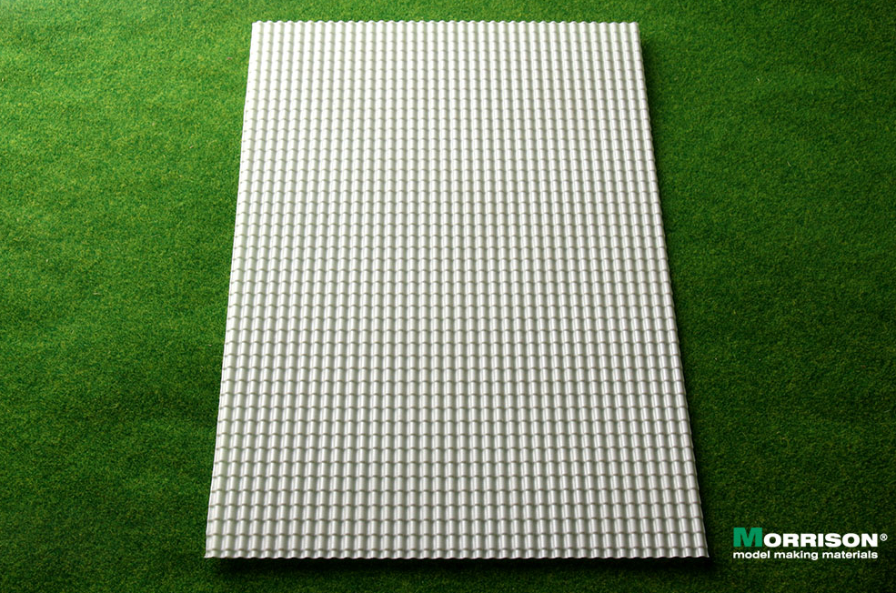 041mch050 Объёмная текстура металлочерепицы М1:48 - М 1:50. (Лист А4- 19см.х28см.)