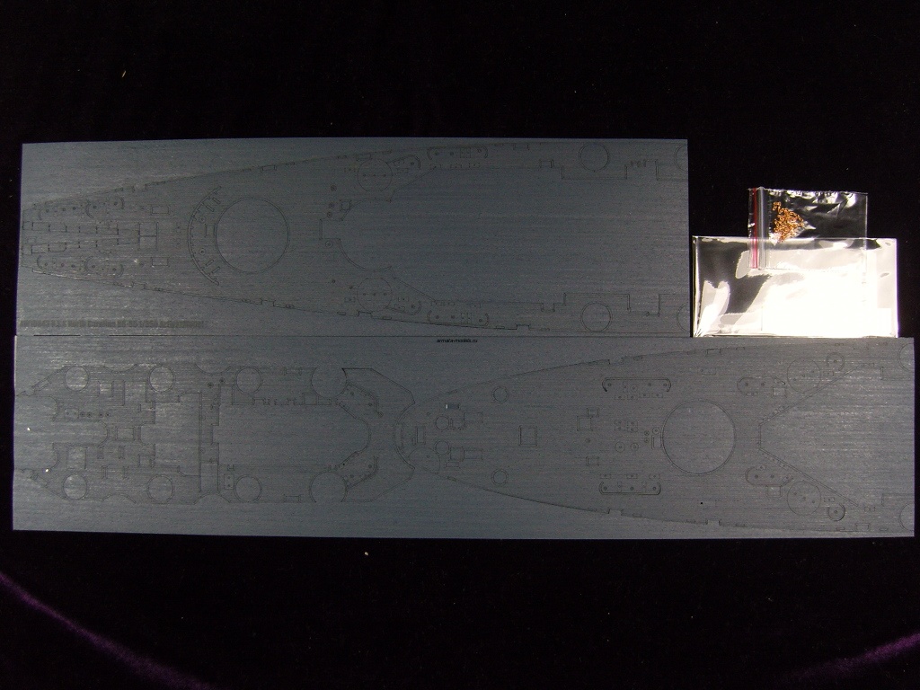 AW10043 Деревянная палуба для U.S.S North Carolina BB-55