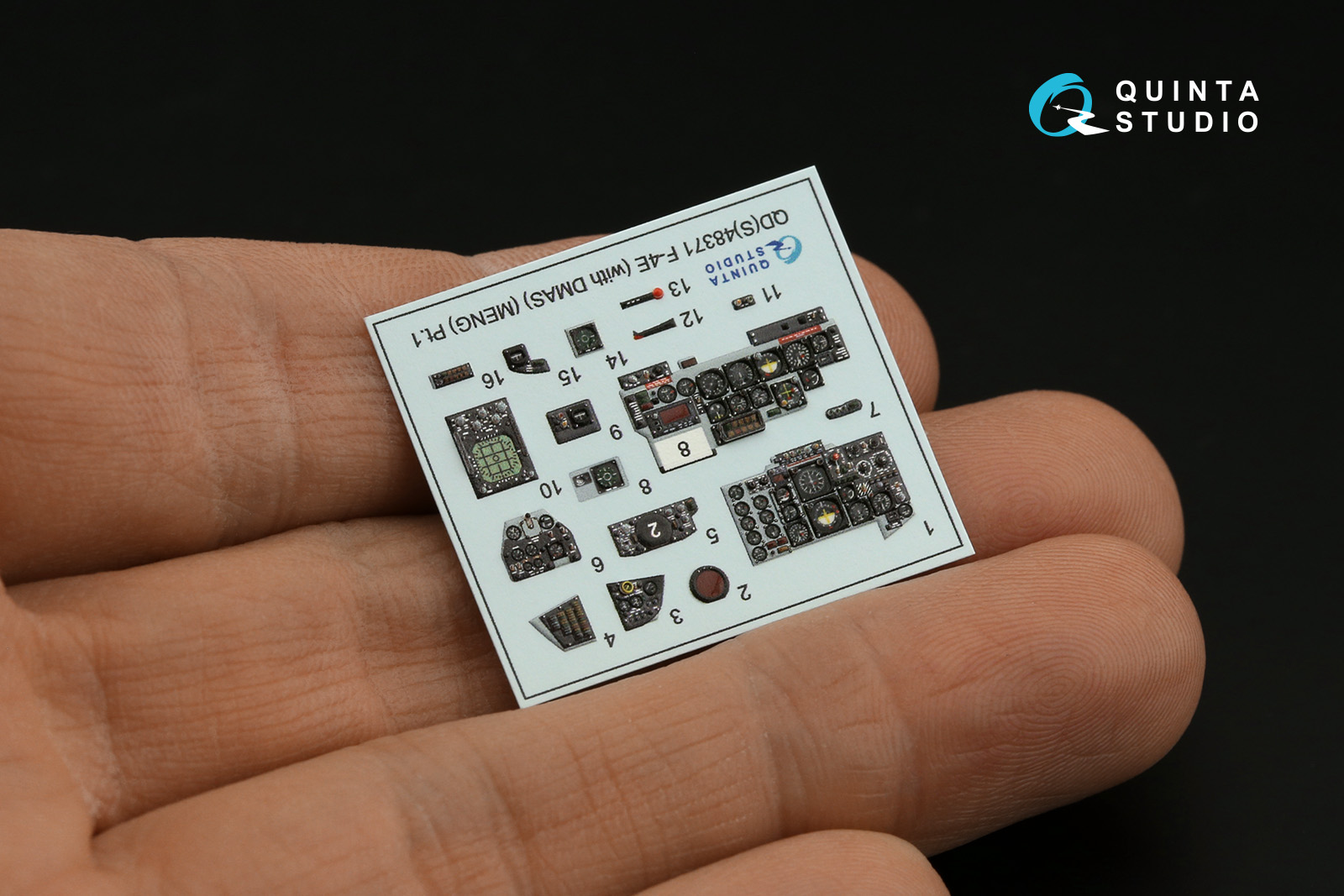 QDS-48371 3D Декаль интерьера кабины F-4E c DMAS (Meng) (Малая версия)