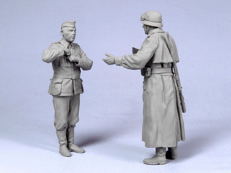 Т-35024 Немецкий фельджандарм с водителем (1941-1945 гг) (2) Tank