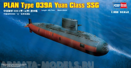 83510 Подводная лодка PLAN Type 039A Yuan Class submarine Hobby Boss