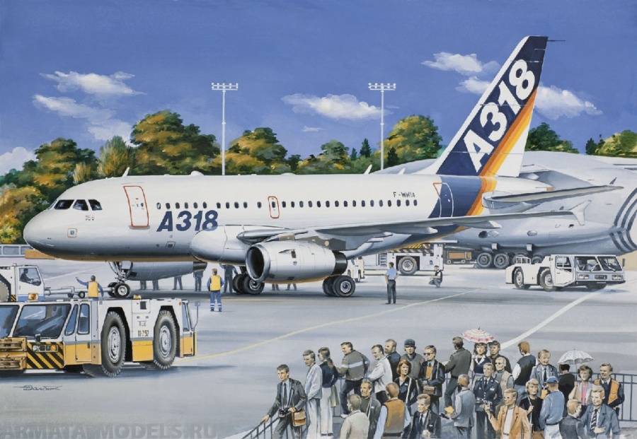 ЕЕ14441 Авиалайнер A-318 121 Восточный экспресс