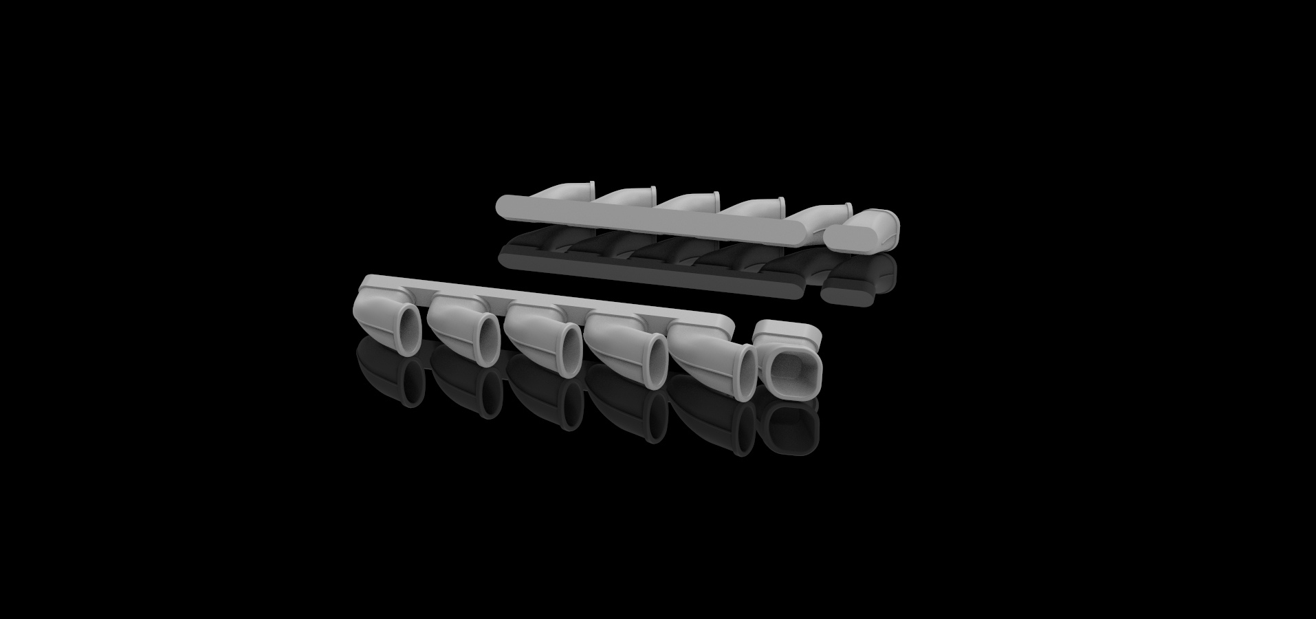 AM4852 Высокодетализированные выхлопные патрубки