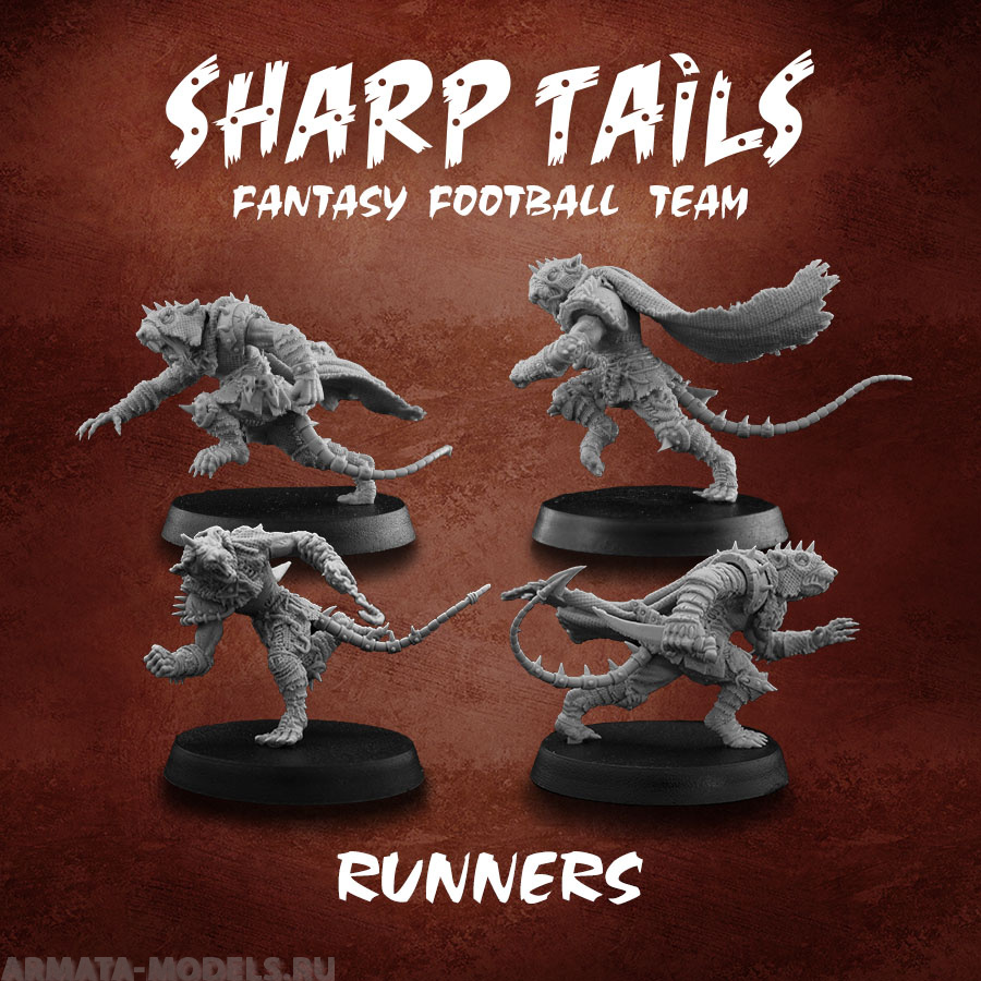 SB-RR2 Декоративная фигурка из пластика Ratman Runners (x4) ScaleBro