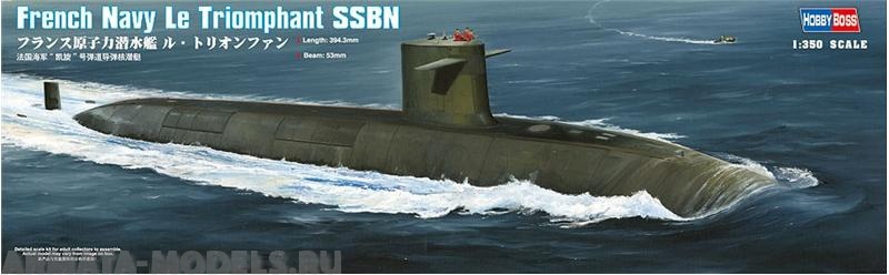 83519 Подводная лодка French Navy Le Triomphant SSBN Hobby Boss