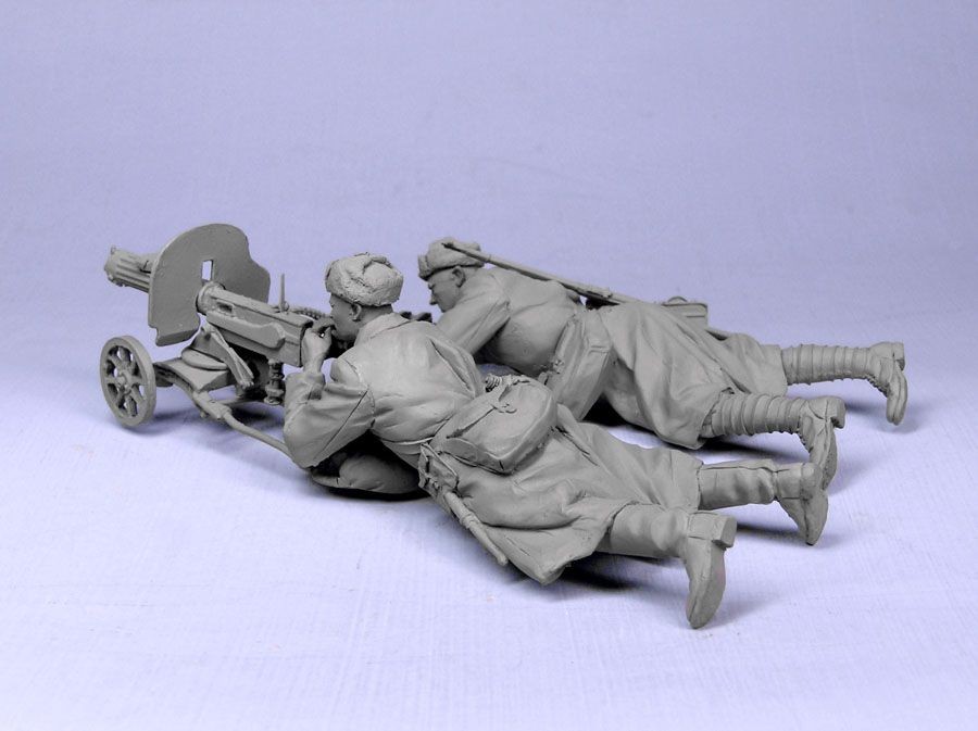 T35117 Советские пулеметчики с 7,62 мм пулеметом Максим Tank