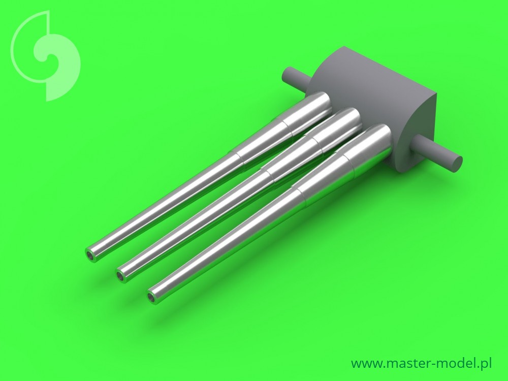 SM-350-074 Вооружение USS Indianapolis CA-35 (1945) - 8-дюймовые (9 шт.), 5-дюймовые (8 шт.) Стволы со смоляной цапфой - подходит для модели Trumpeter