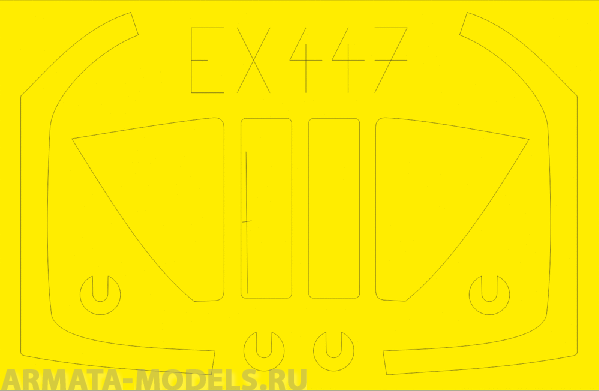 EX447ED  Окрасочная маска Sea Harrier FA2 1/48