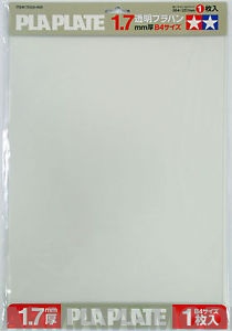 70128T Пластиковый лист (прозрачный) толщиной 1,7мм (1шт.) полистирин 36,4 х 25,7см