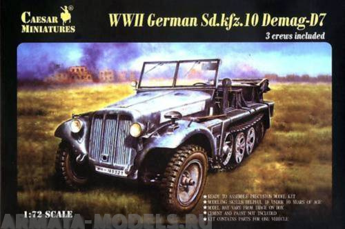 7204CSR WWII German Sd.Kfz.10 Demag-D7 1/93 Caesar Miniatures