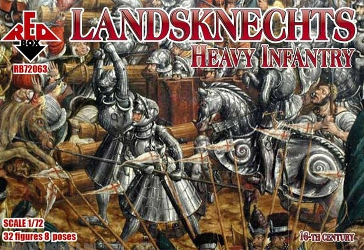 RB72063 Фигуры Landsknechts (Heavy Infantry) 16th century  Red Box